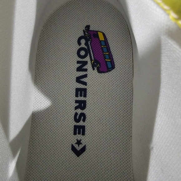 Converse All Star Peace Love Basketball White Sneakers, Mens 9, Women\'s 10.5 main image 4